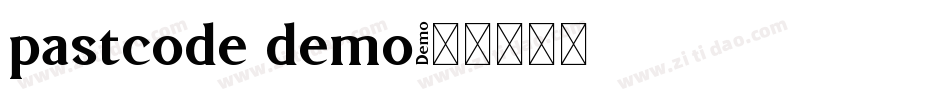 pastcode demo字体转换